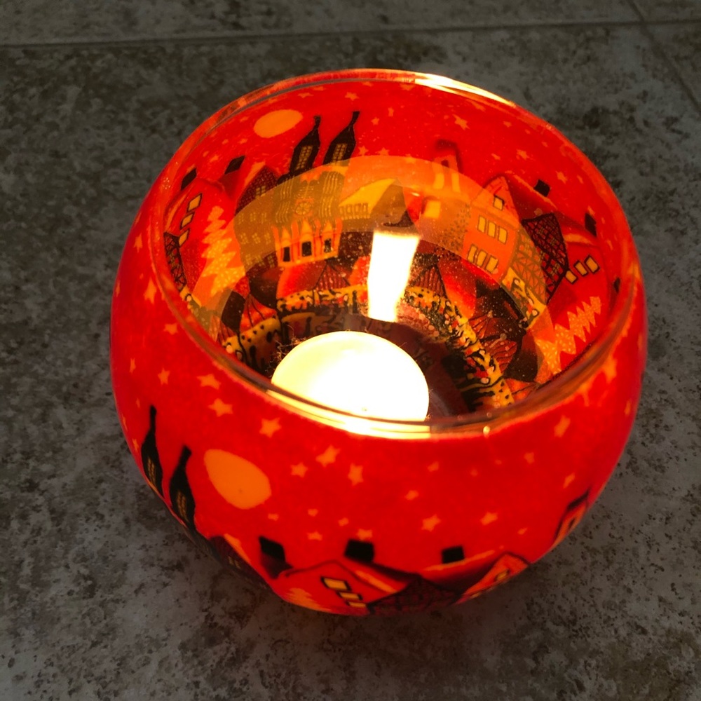 European glass candle holder - Picture 9 of 11